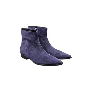 Matisse Women's Size 7.5 M US NWOB Bliss Blue Suede Leather Pointed Toe‎ Booties